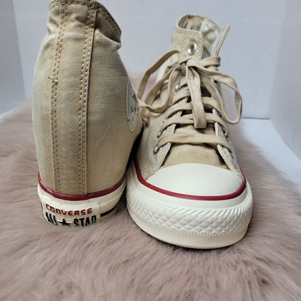 Converse Chuck Taylor All Star Lux Mid Hidden Wedge Sneaker Shoes Size8 - Picture 8 of 12